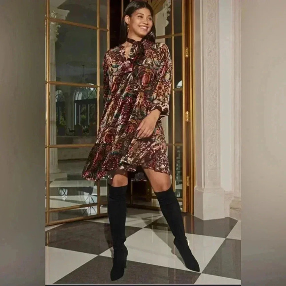 🔥Burnout Velvet Mini Dress🔥 size 6 NWOT - Picture 14 of 14